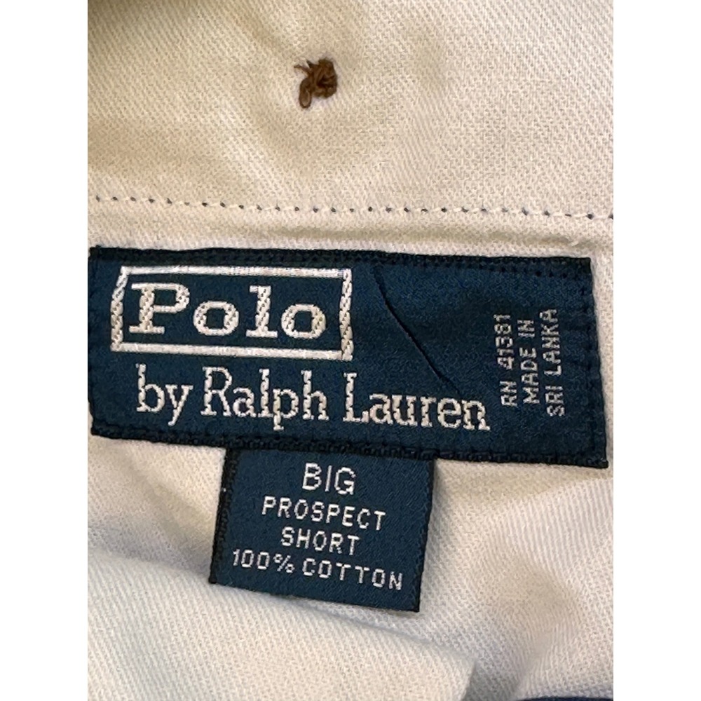 Vtg Polo Ralph Lauren Big Prospect Short Mens 54 Plaid Madras Chino 90s Y2K - Picture 6 of 11